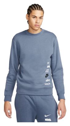 Haut manches longues Nike Club Fleece Plus Bleu