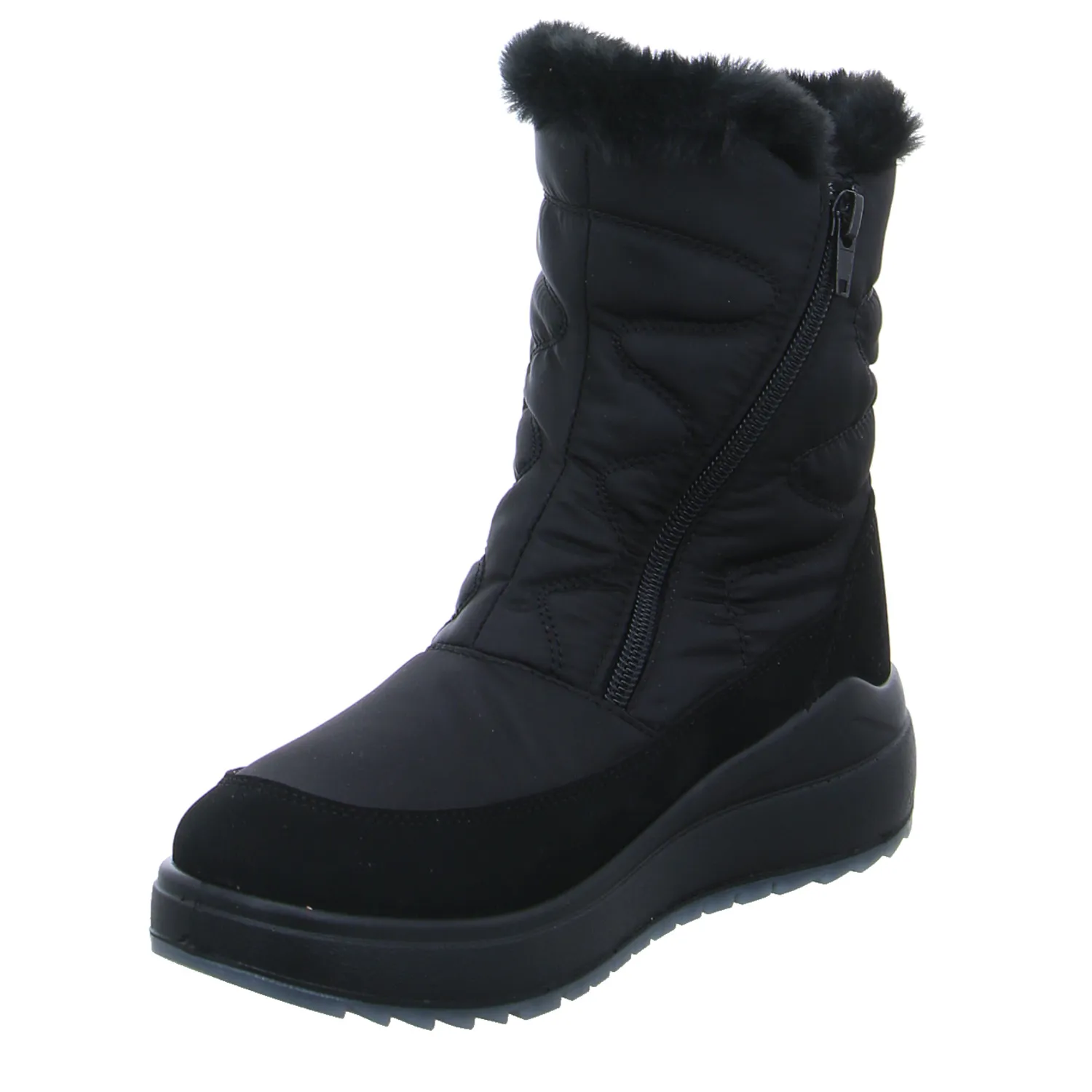 Snowboot Schwarz Textil  mit Sympatex 100% Wasserdicht