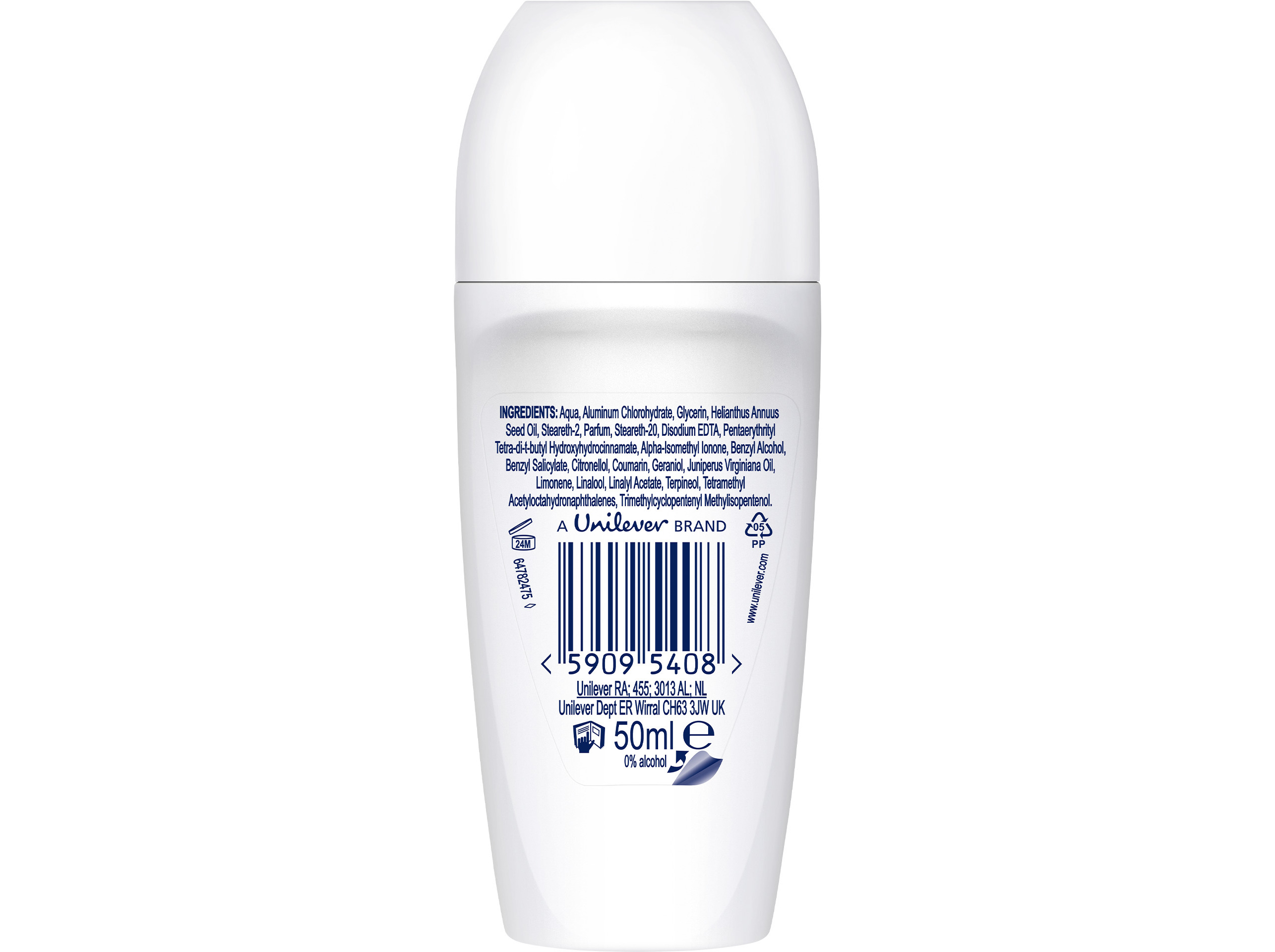DEO ROLL-ON DOVE POWDER 48H 50ML