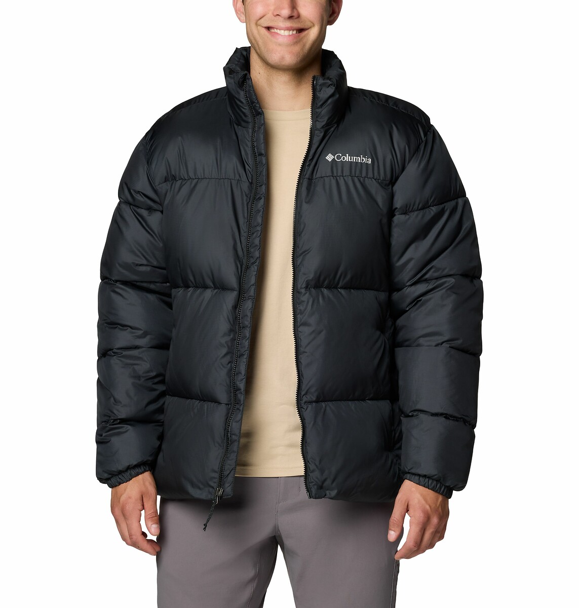 COLUMBIA<br>Jaqueta de plumas com zíper e efeito acolchoado