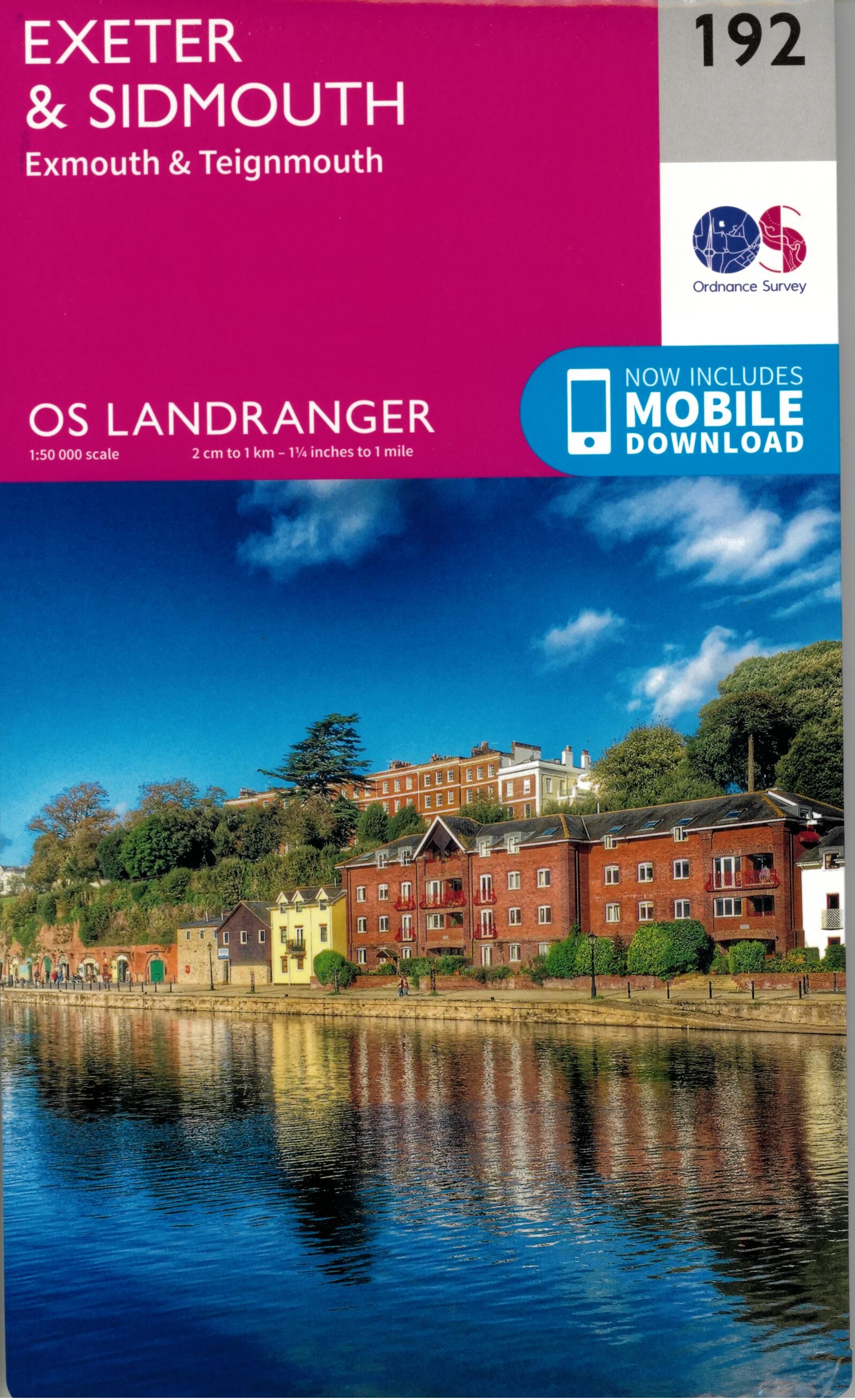 ORDNANCE SURVEY - 192 GB EXTER SIDMOUTH 1 50 000