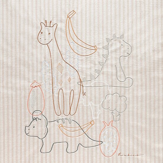 Tiga, Stegi & Ops Couverture TSO en Veloudoux   Beige        100 x 140 cm   de               Noukies
