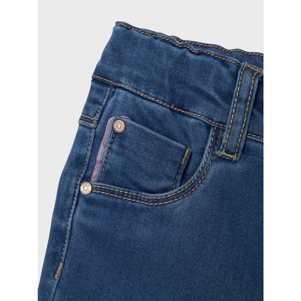 Køb Name It Medium Blue Denim Salli Slim Denim Leggings Noos