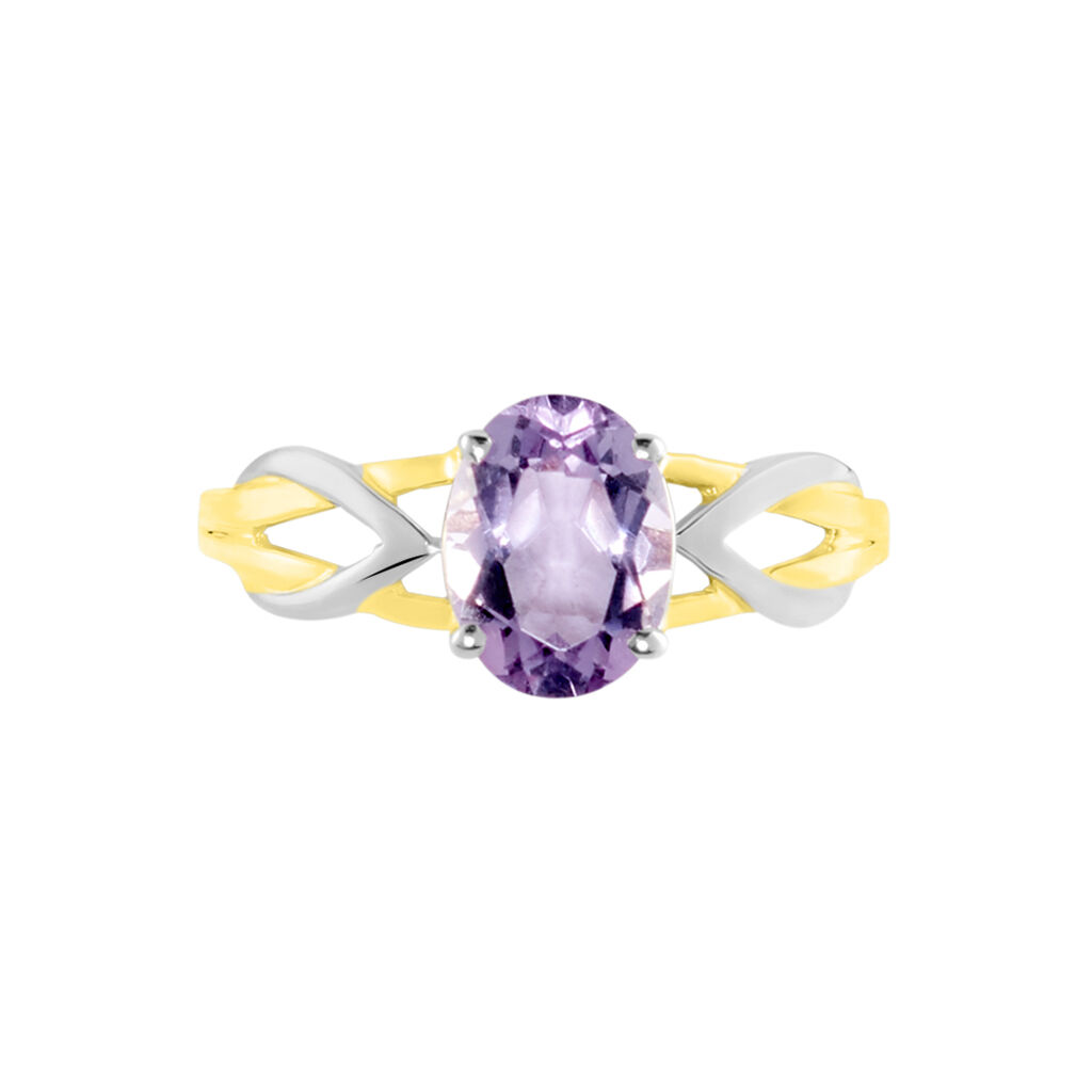 Bague Or Bicolore Bonnie Améthyste