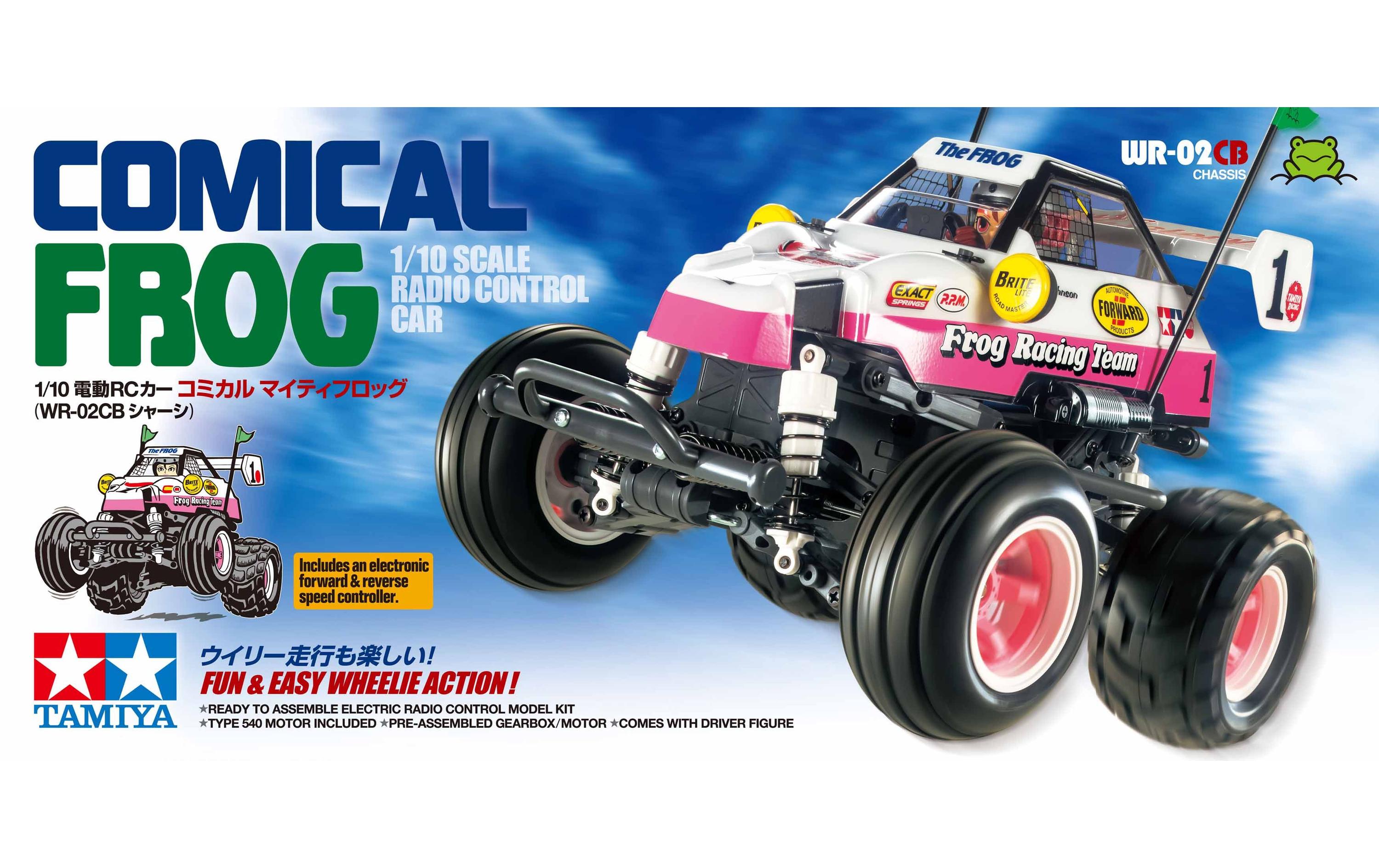 Buggy Comical Frog RWD WR-02CB Bausatz mit ESC, 1:10<br>2WD RC-Offroad Modell im Comic-Stil