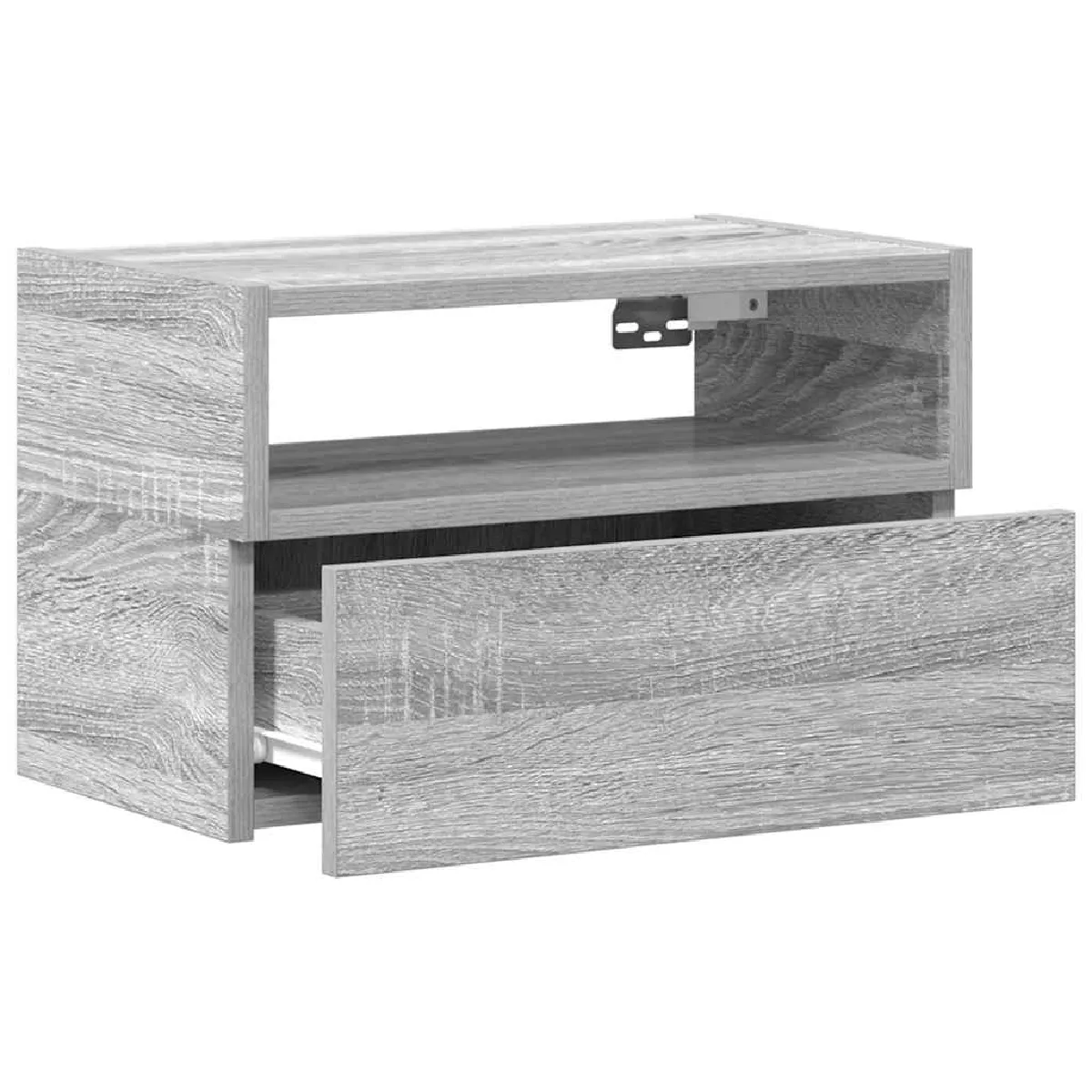 Tables de chevet murales vidaXL 2 pcs - Sonoma gris
