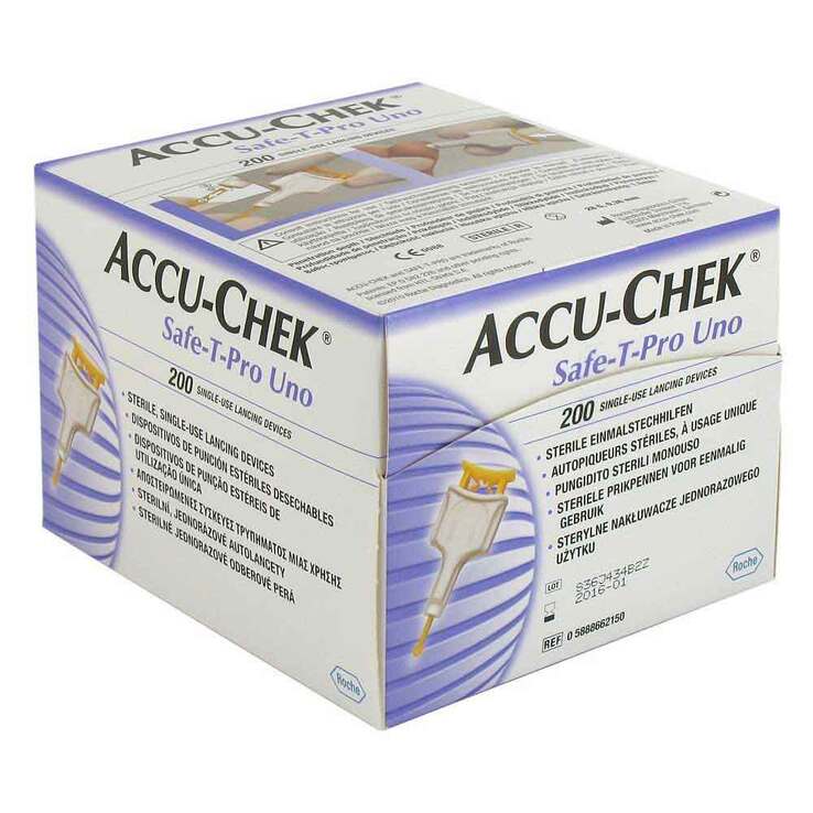 Accu Chek Safe T Pro Uno II Lanzetten, 200 St