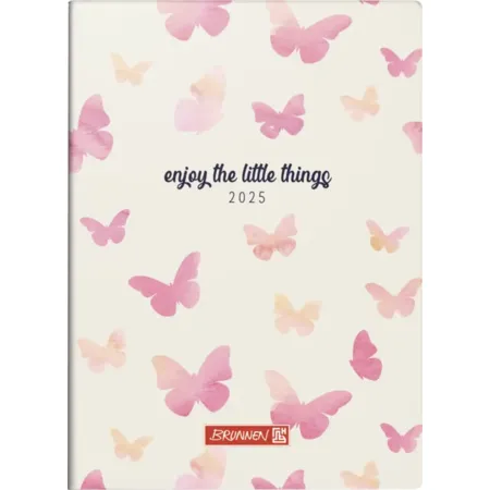 BRUNNEN Taschenkalender Mod. 731 '25 „Butterfly“ | A6, Papier