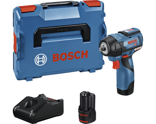 Bosch Professional GDR 12V-105 3/8 inch accu slagschroevendraaier, inclusief 2 x accu (3,0Ah) en lader