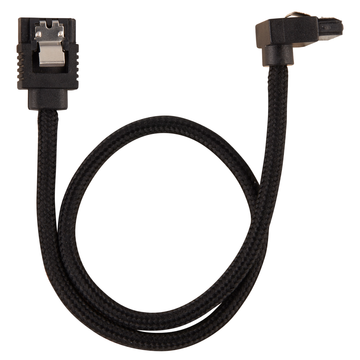 Corsair SATA gainé coudé - 30 cm - noir