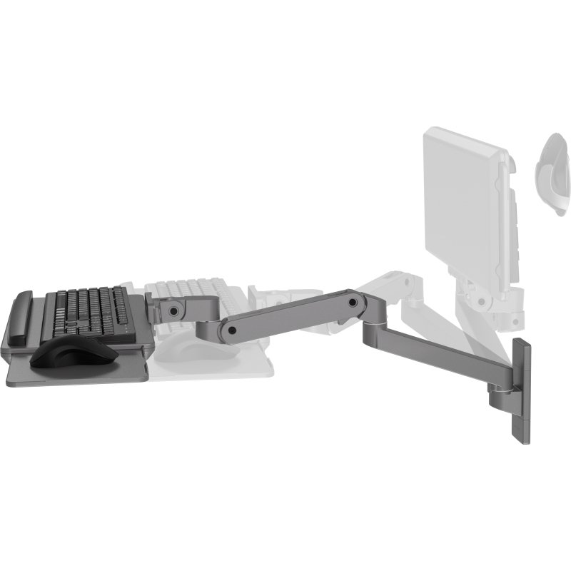 Ergotron Bras LX Pro pour clavier avec fixation murale (gris foncé)