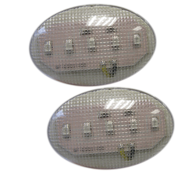 Dafy Moto - Mini Clignotants Cateye Diode Transparent
