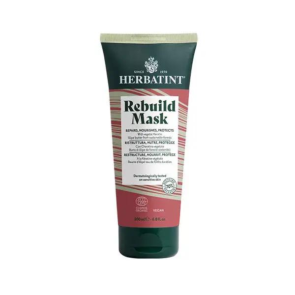 Máscara Herbatint Rebuild 3 em 1 Nutre e Protege Todos os Tipos de Cabelo 200 ml