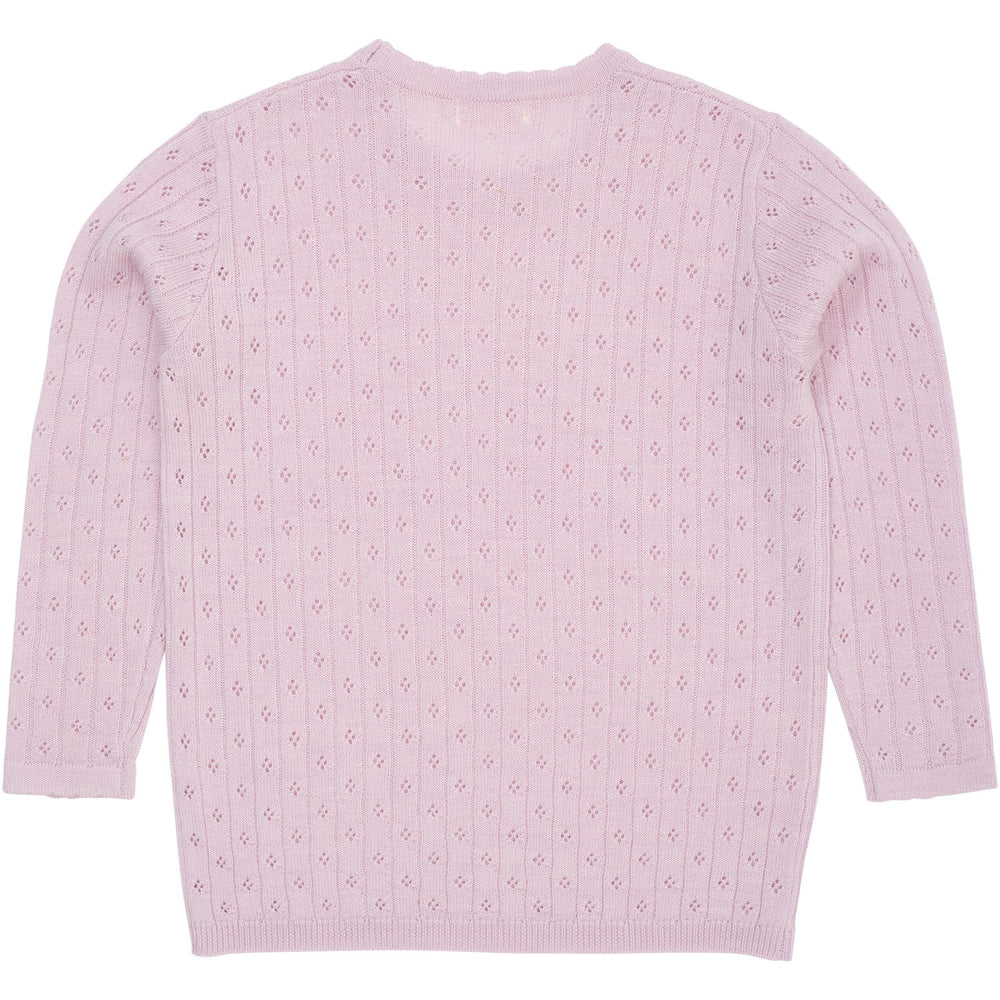 Køb COPENHAGEN COLORS Lavender Merino Classic Pointelle Bluse