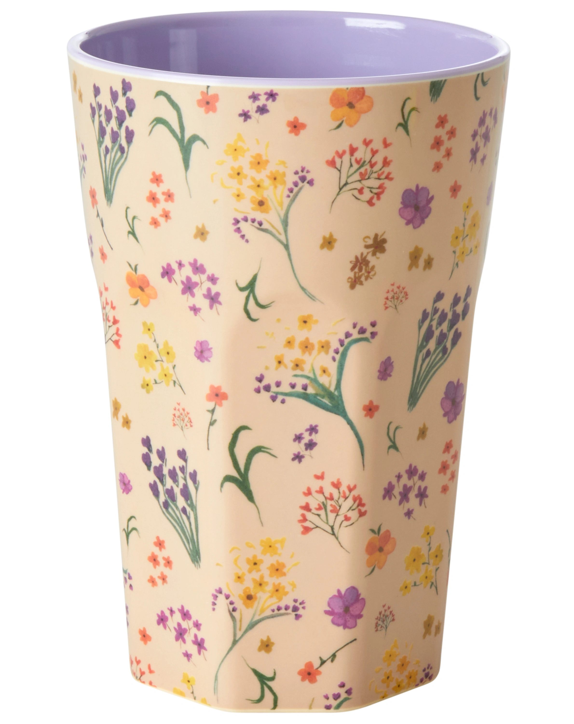 Melamin-Becher WILD FLOWER - TALL in bunt