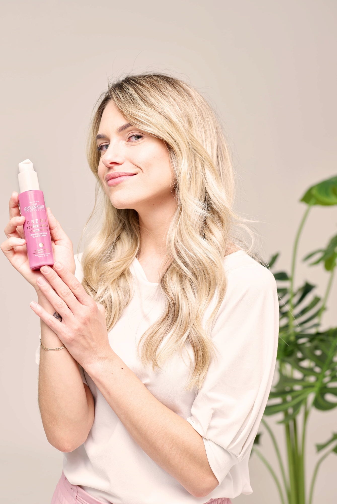 MaterNatura  Locken Styling-Creme mit Orangenblüte, 100 ml