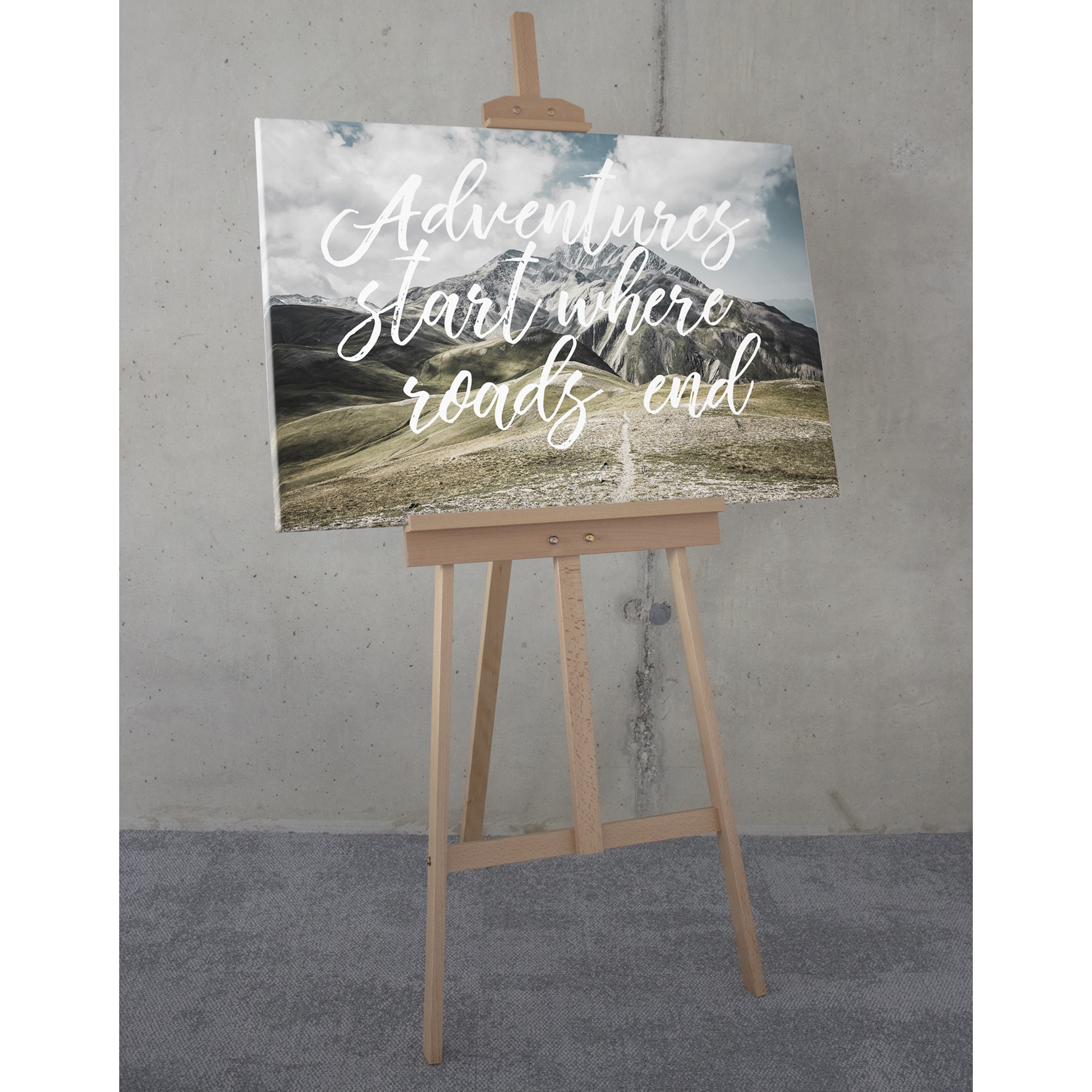 Keilrahmenbild STARTING NOW - 60x90 cm