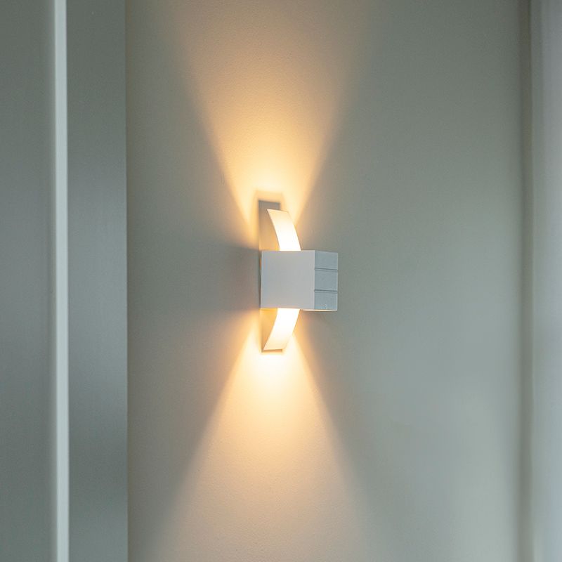 Moderne wandlamp wit met lichteffect - Amy
