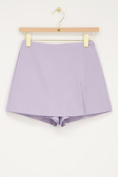 Lila skort met mini split