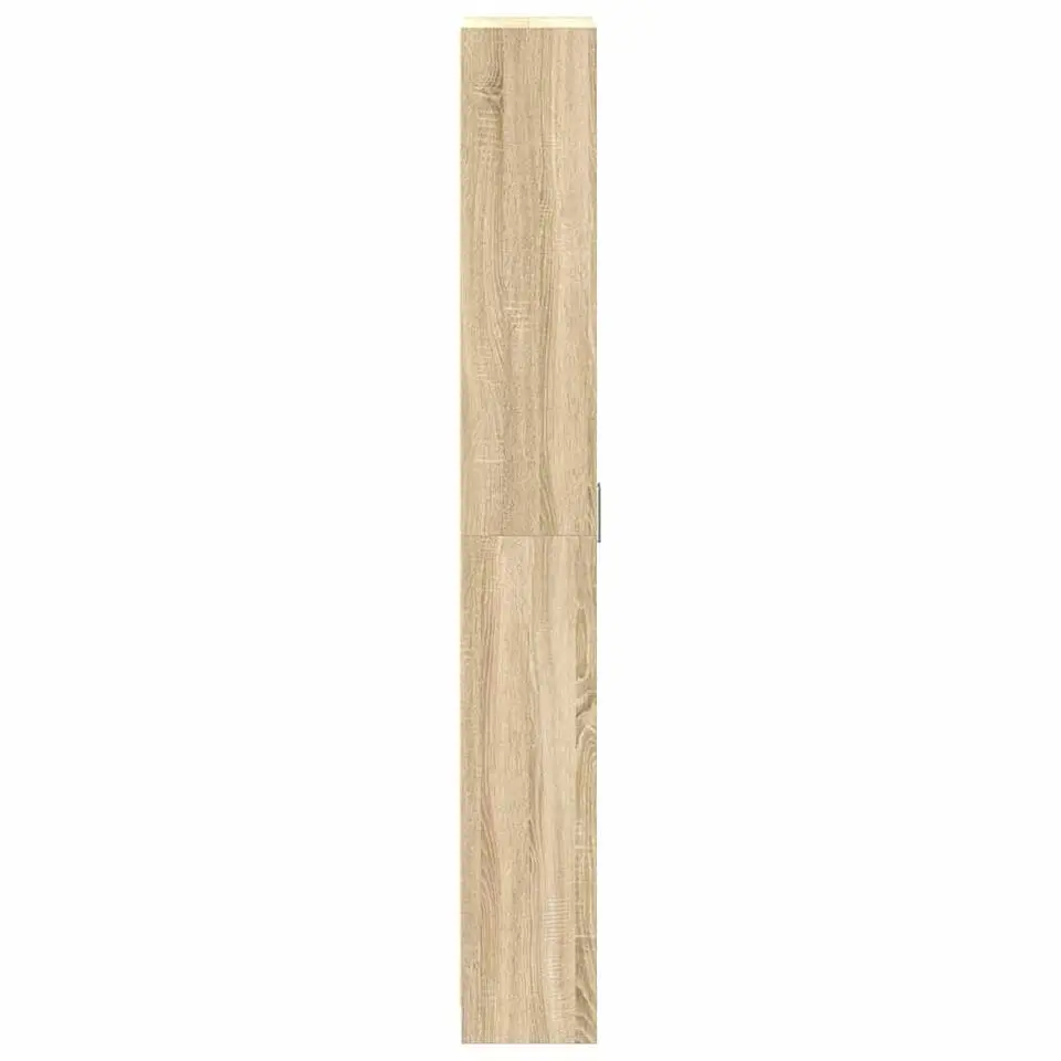 vidaXL - 2-deurs Kledingkast met planken - Hout - Sonoma eiken - 55x25x189 cm