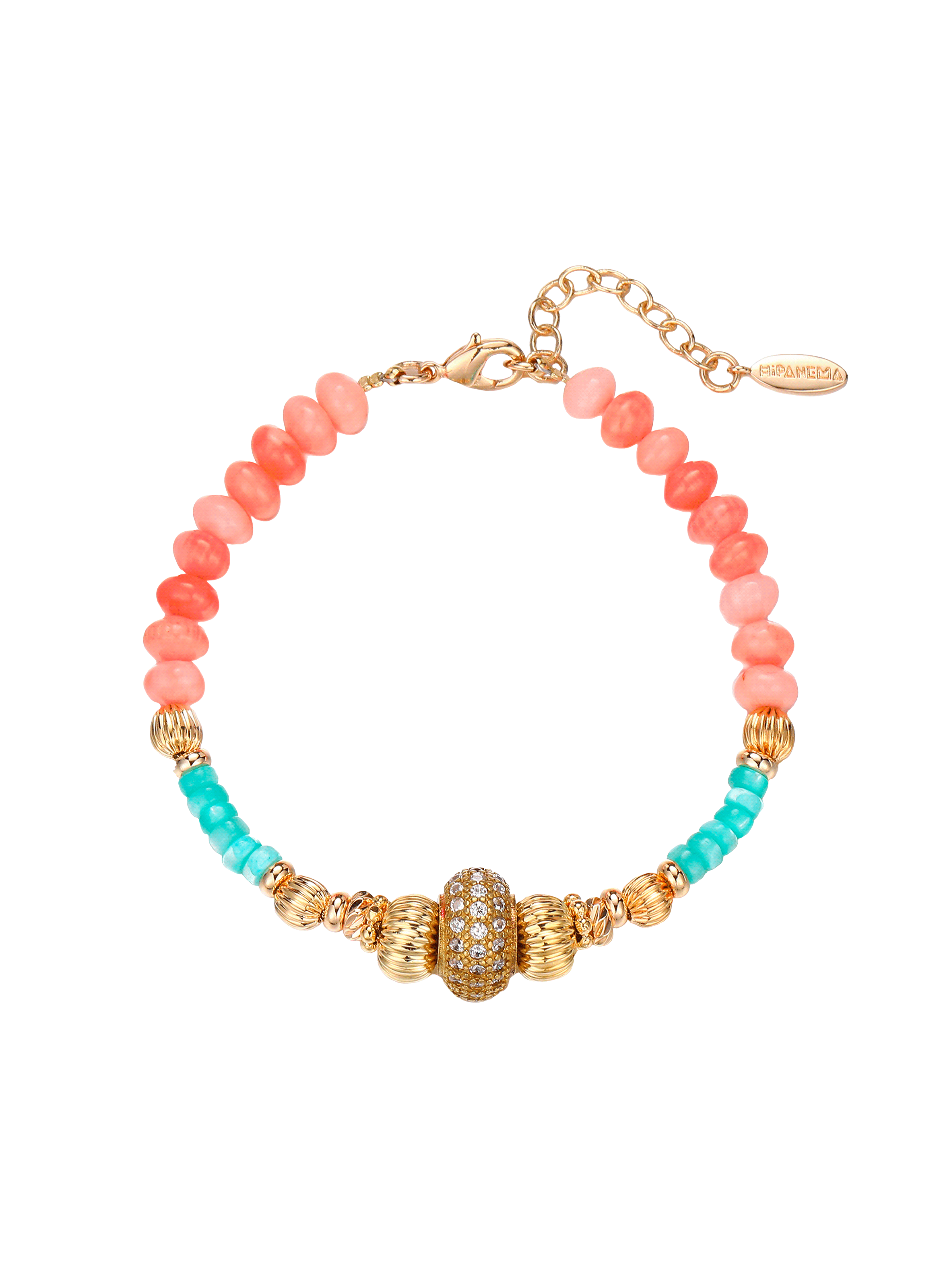 OLYMO - Bracelet en perles | Rose