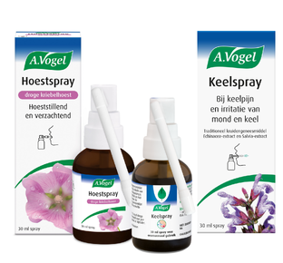 A.Vogel Keelspray 30ML   Hoestspray Droge Kriebelhoest 30ML Combiverpakking 2ST