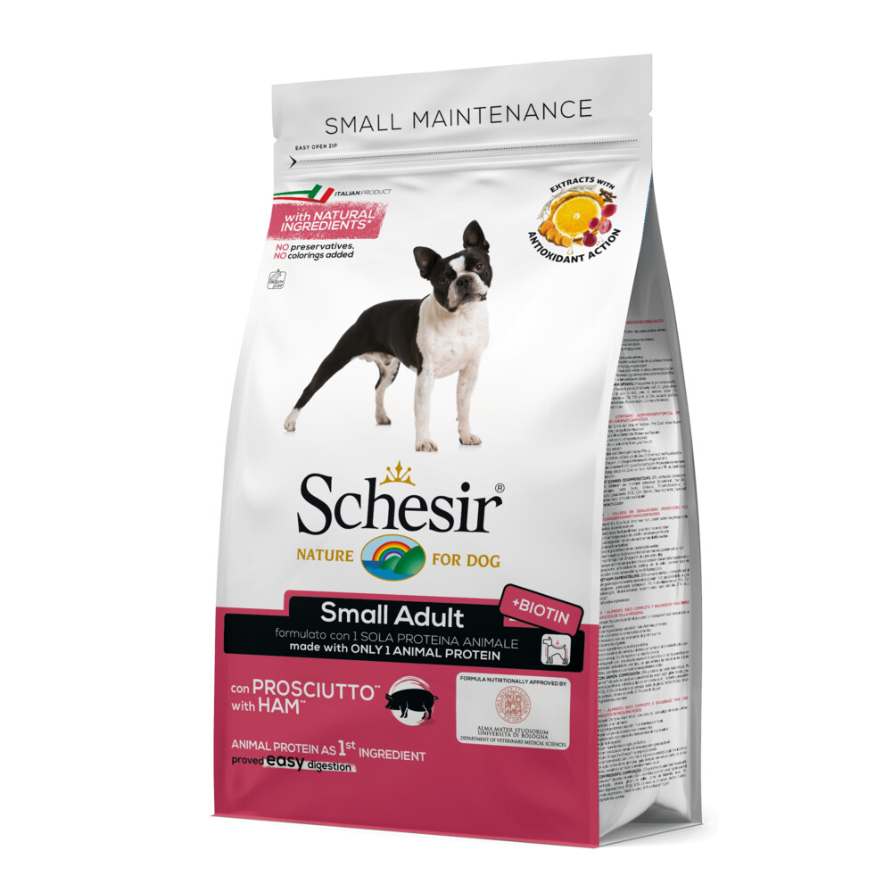 Schesir Hondenvoer Dry Small Ham800 gr