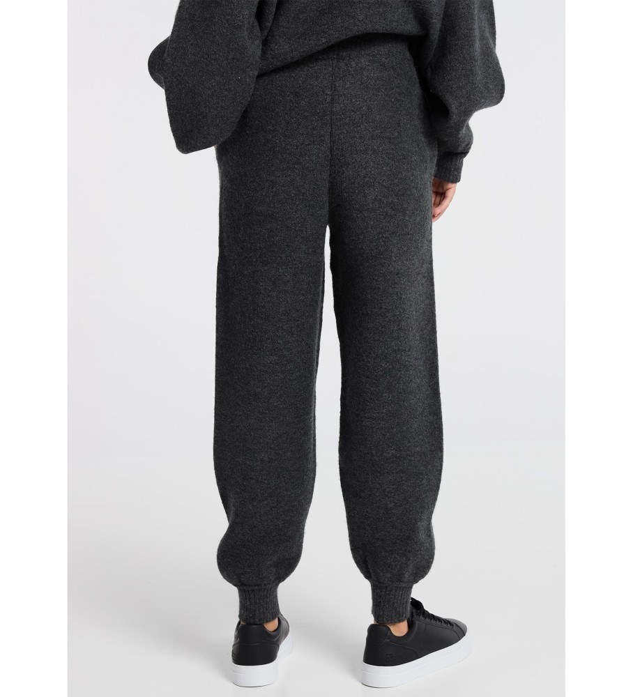Calça Jogging Tricot Cinza Escuro Lois