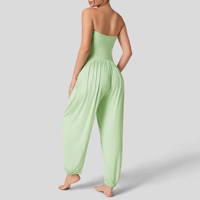 Hotarium - Strapless effen harem jumpsuit