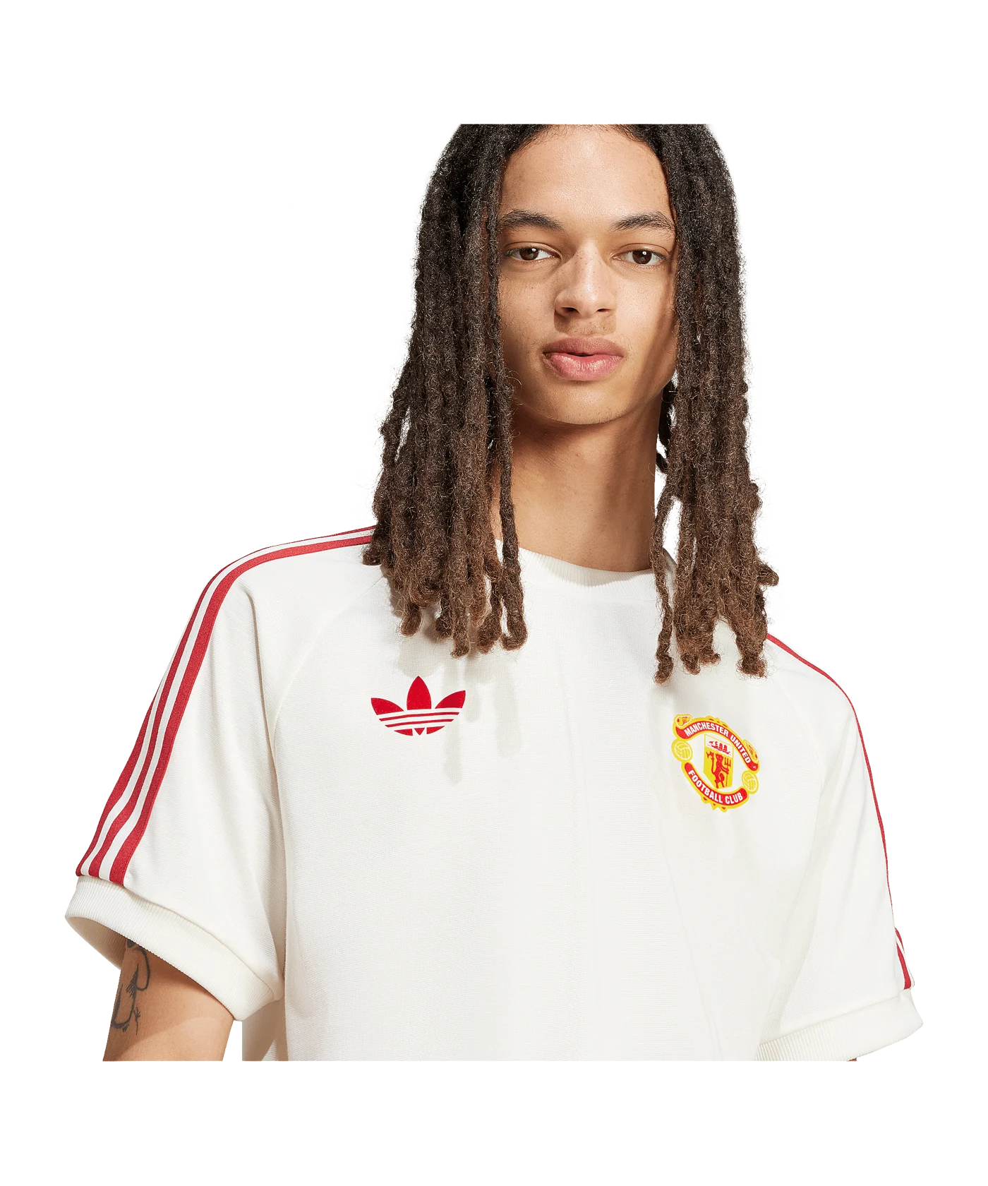 adidas Originals Manchester United 3S T-Shirt Weiss