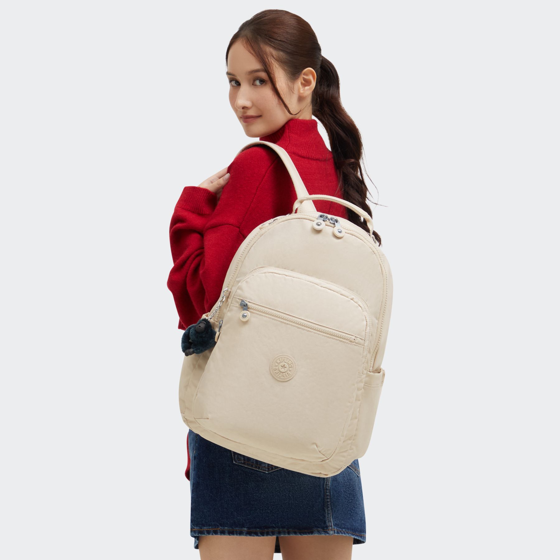 SEOUL Grand Sac à Dos Avec Protection Pour Ordinateur Portable - Back To Beige