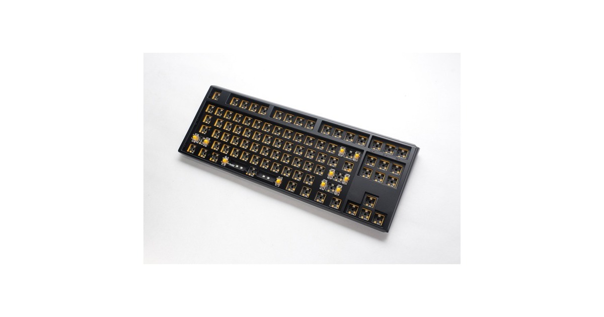 DuckyOne 3 TKL ANSI layout Barebone, toetsenbord  (Zwart/zwart, US lay-out, TKL, RGB leds, hot swap, Barebone)