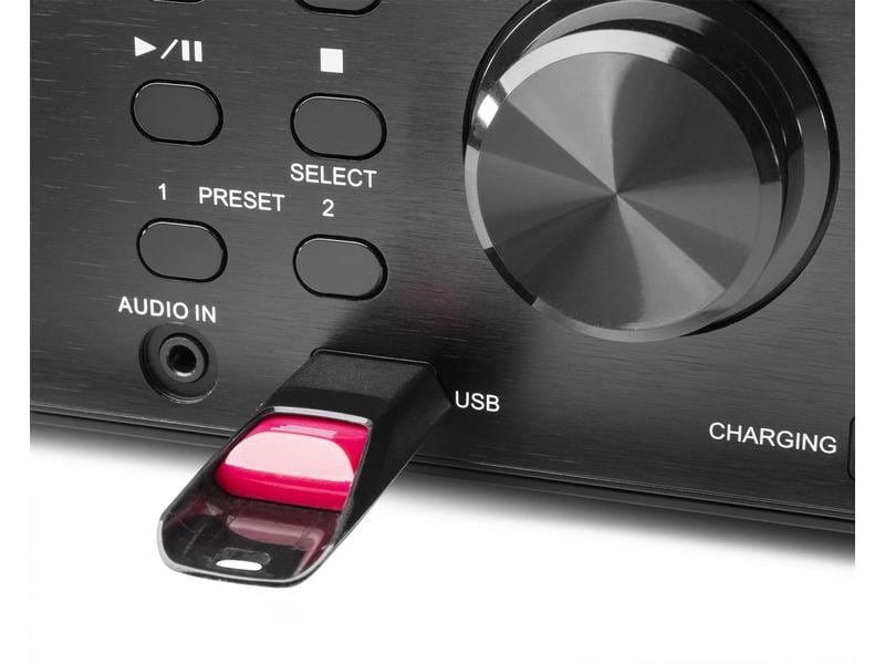 Audizio Radio/CD-Player Prato Dunkelbraun DAB  Radio mit CD-Player