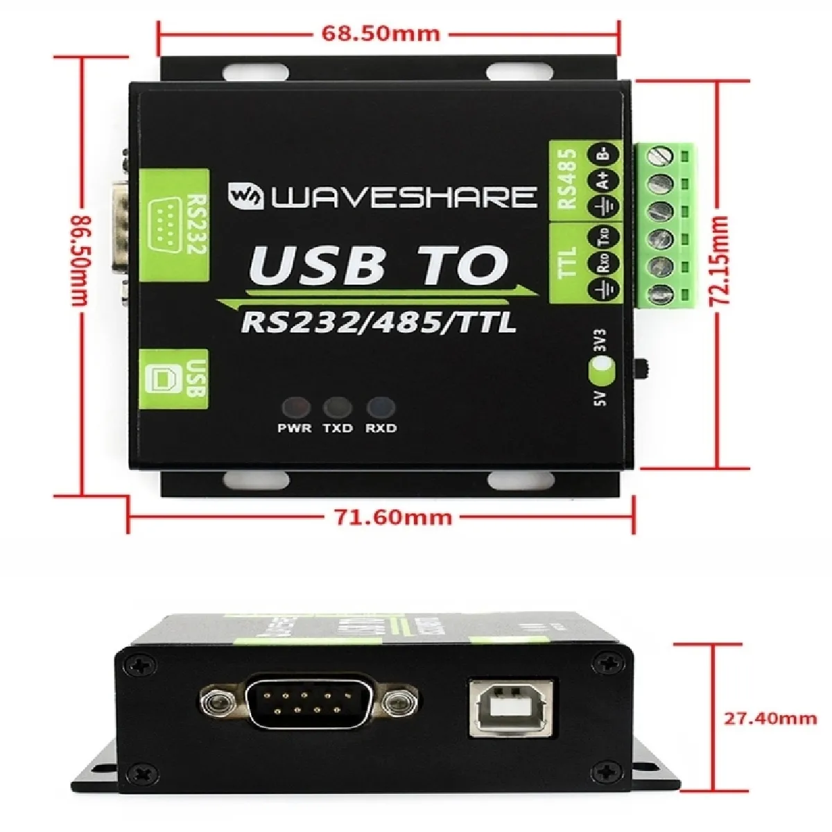Wewoo Convertisseur industriel USB