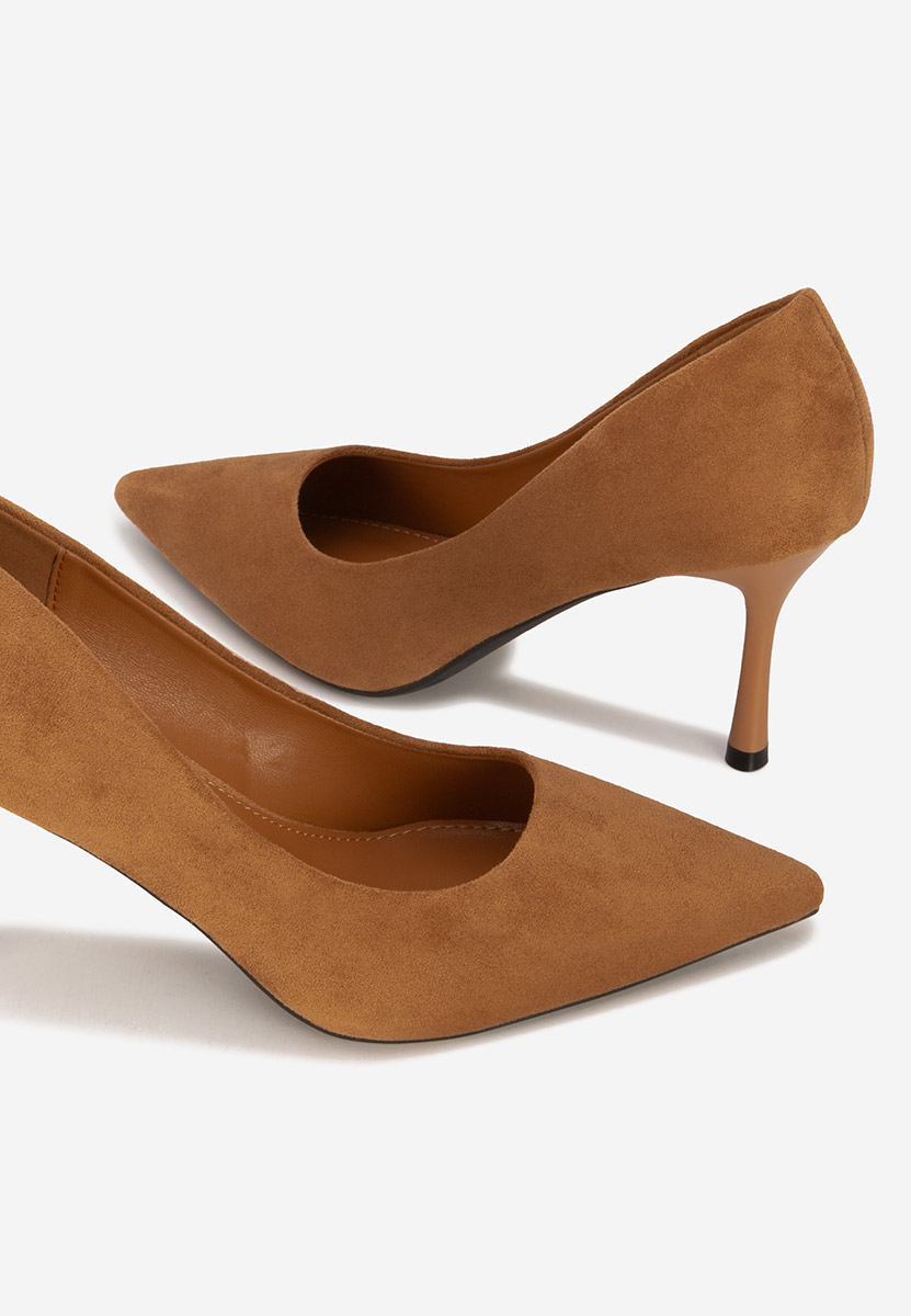 Chaussures à talon aiguille chameau Antoneia
