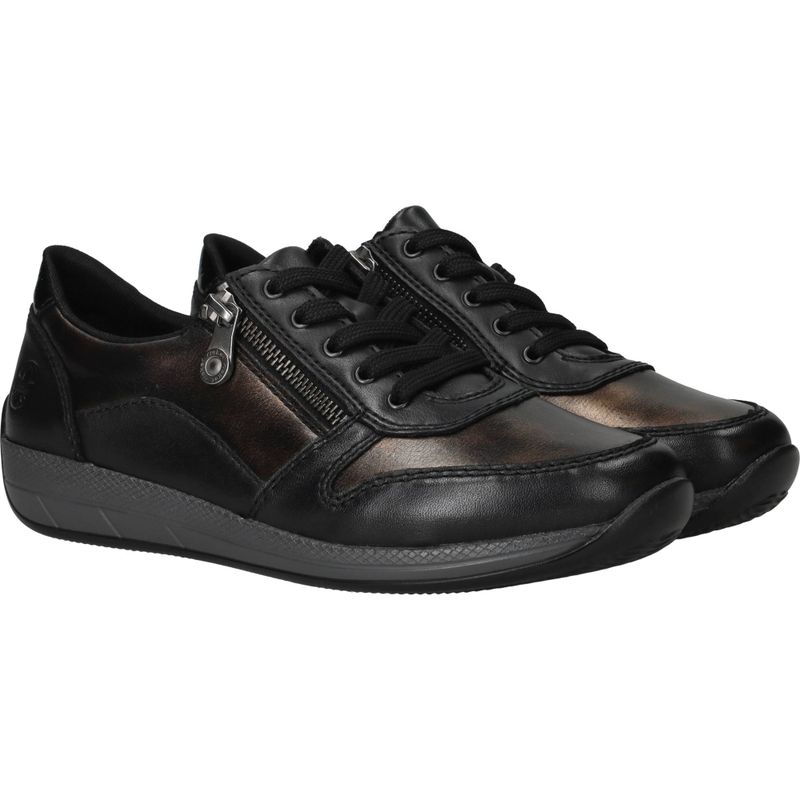 Rieker Veterschoenen Zwart Dames