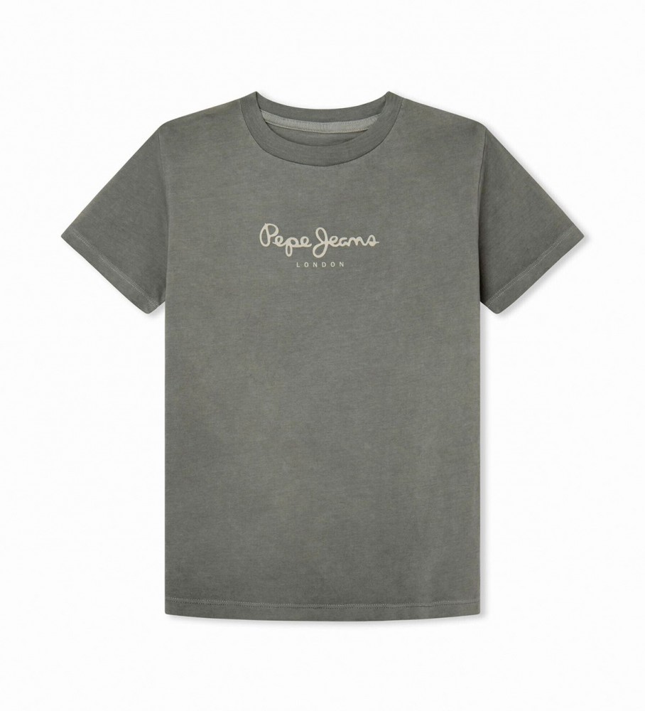 Camiseta Pepe Jeans Verde com Logo Estampado
