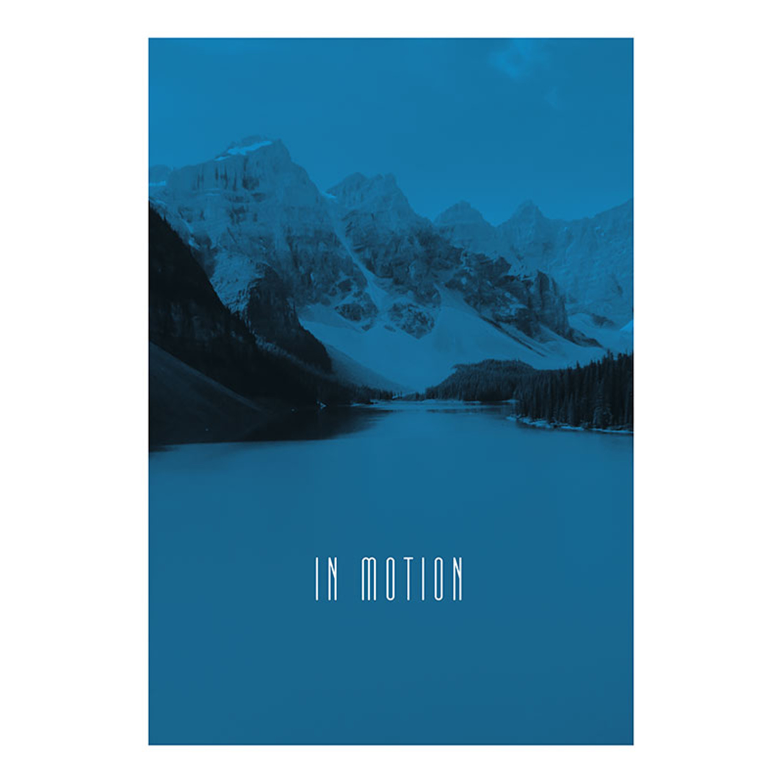 Wandbild WORLD LAKE IN MOTION - 50x70 cm