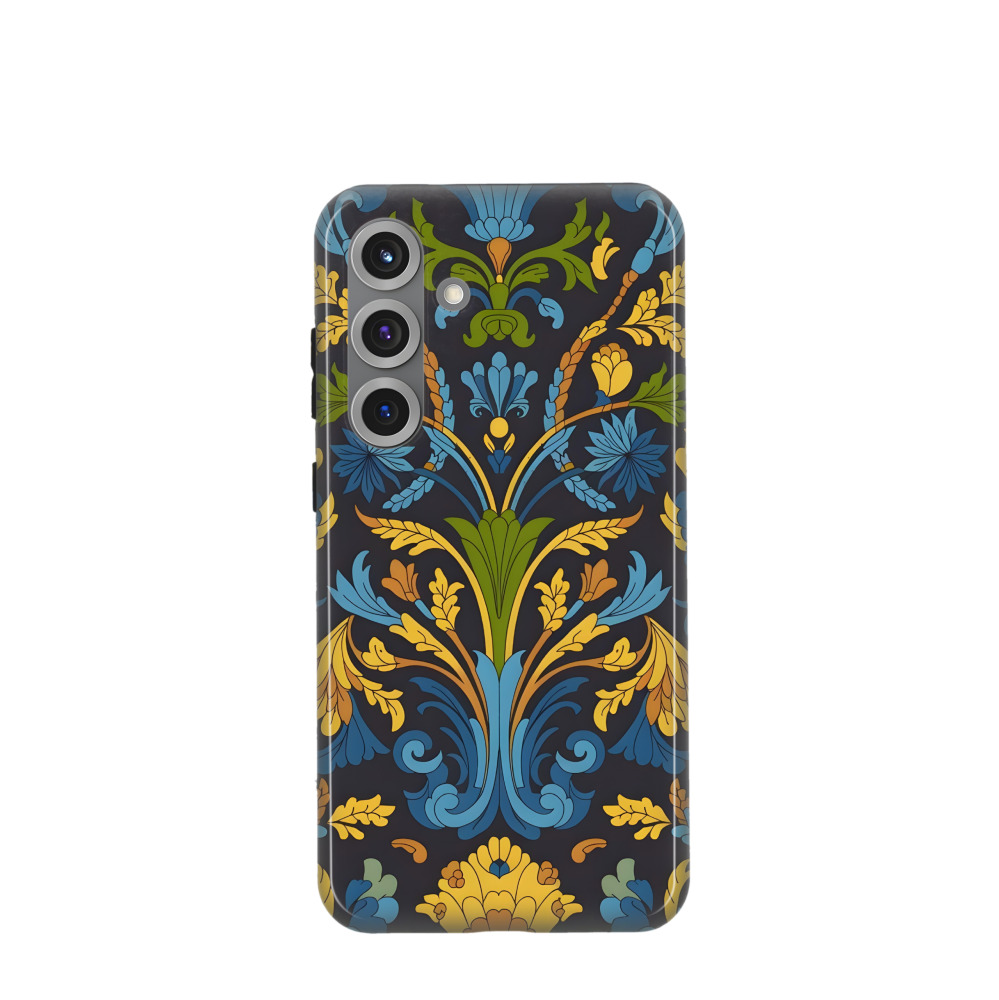 Samsung Galaxy S25 Plus Hybrid (Kunststoff / Gummi) Hülle Majolika Harmonie - Gelb