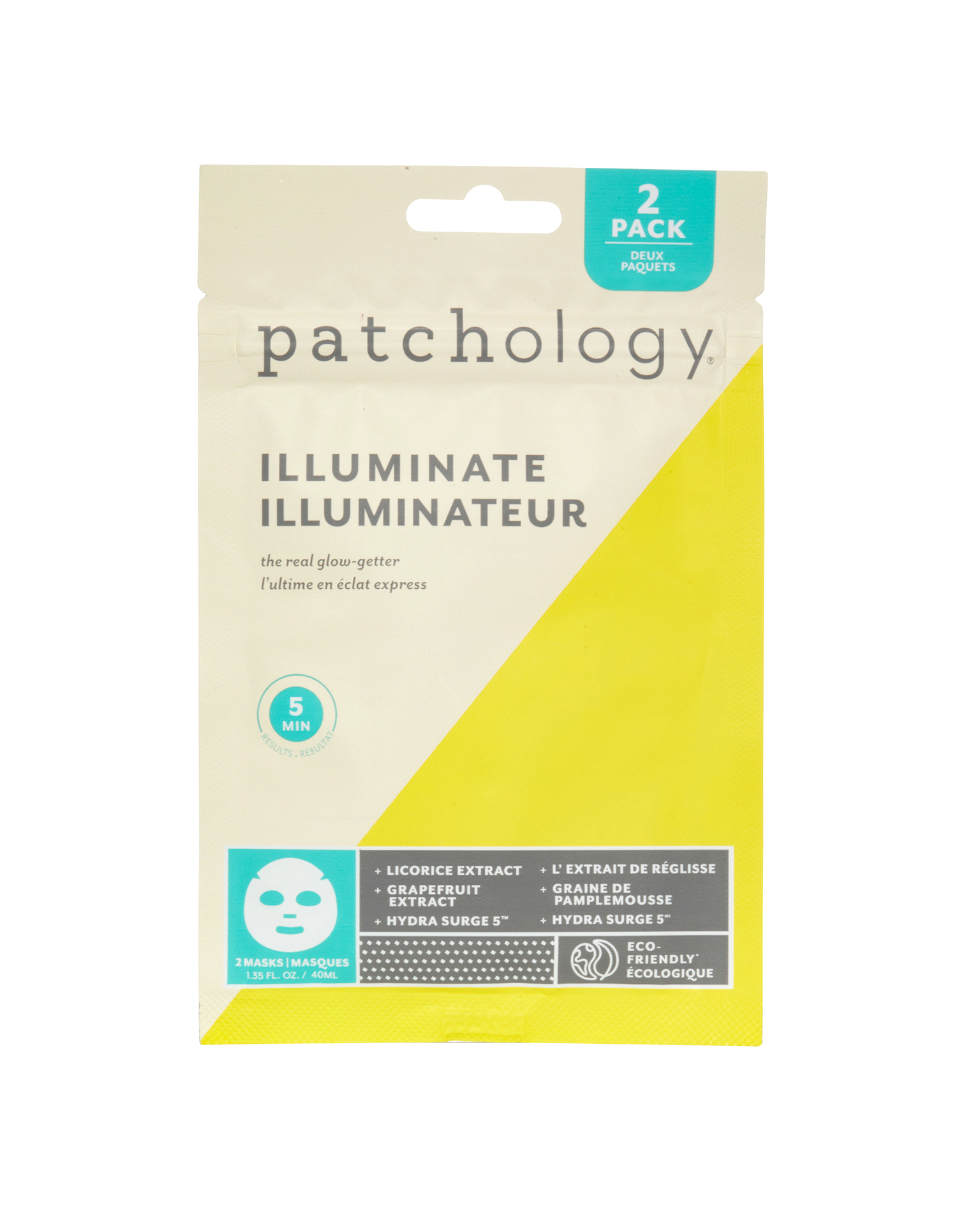 Patchology Illuminate Sheet Mask 2stk