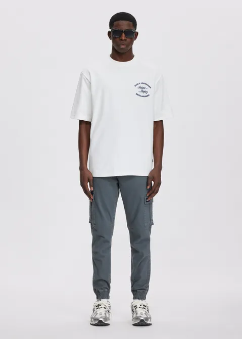 T-shirt met print Saint Tropez off-white (WIT.O)