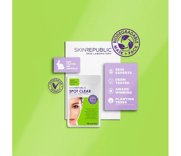 SKINREPUBLIC Spot Clear Patches Patches mit Salicylsäure