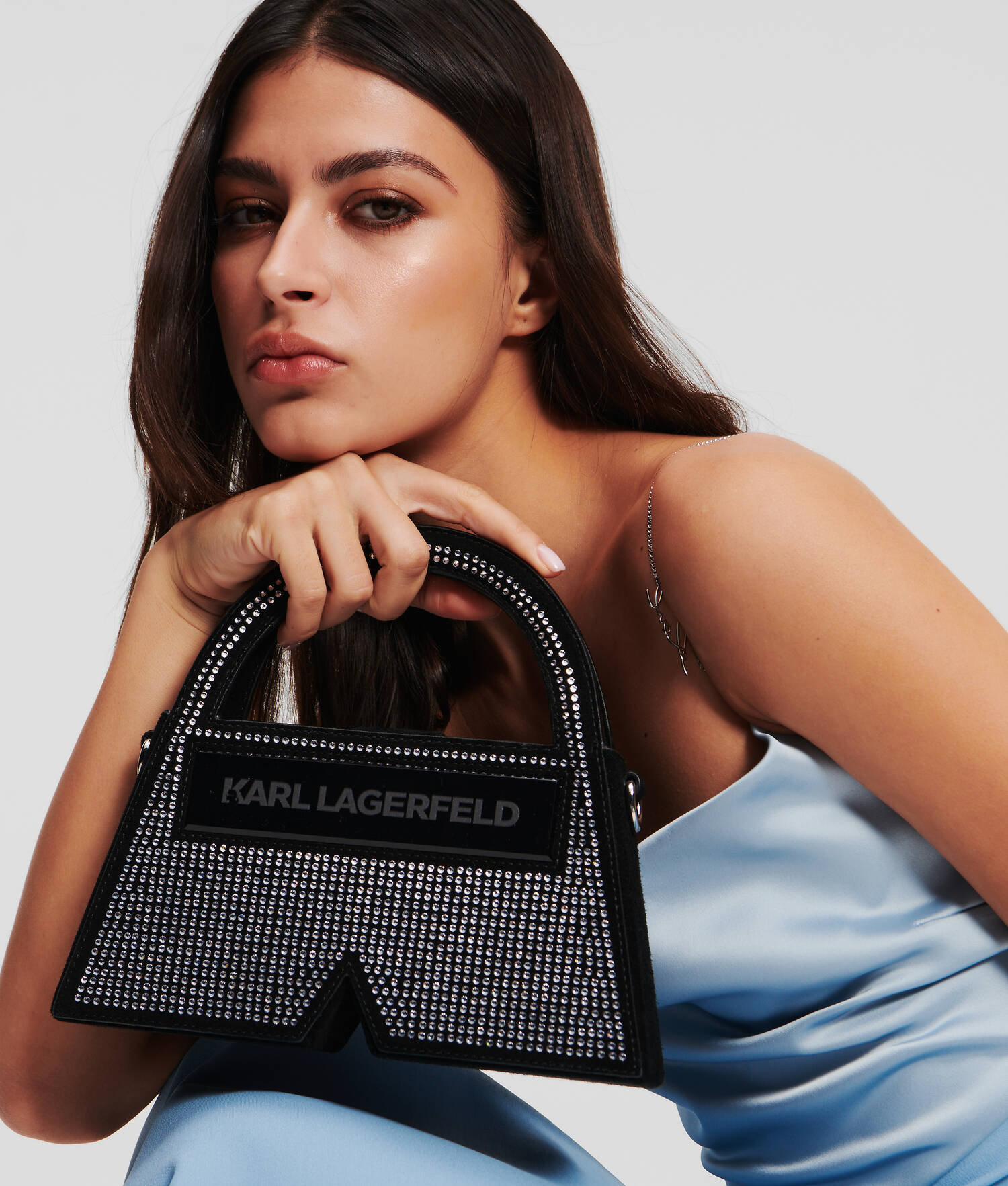 PETIT SAC À MAIN IKON K SERTI DE CRISTAUX