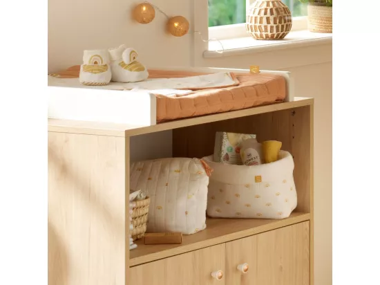Panières de rangement lot de 2 en coton