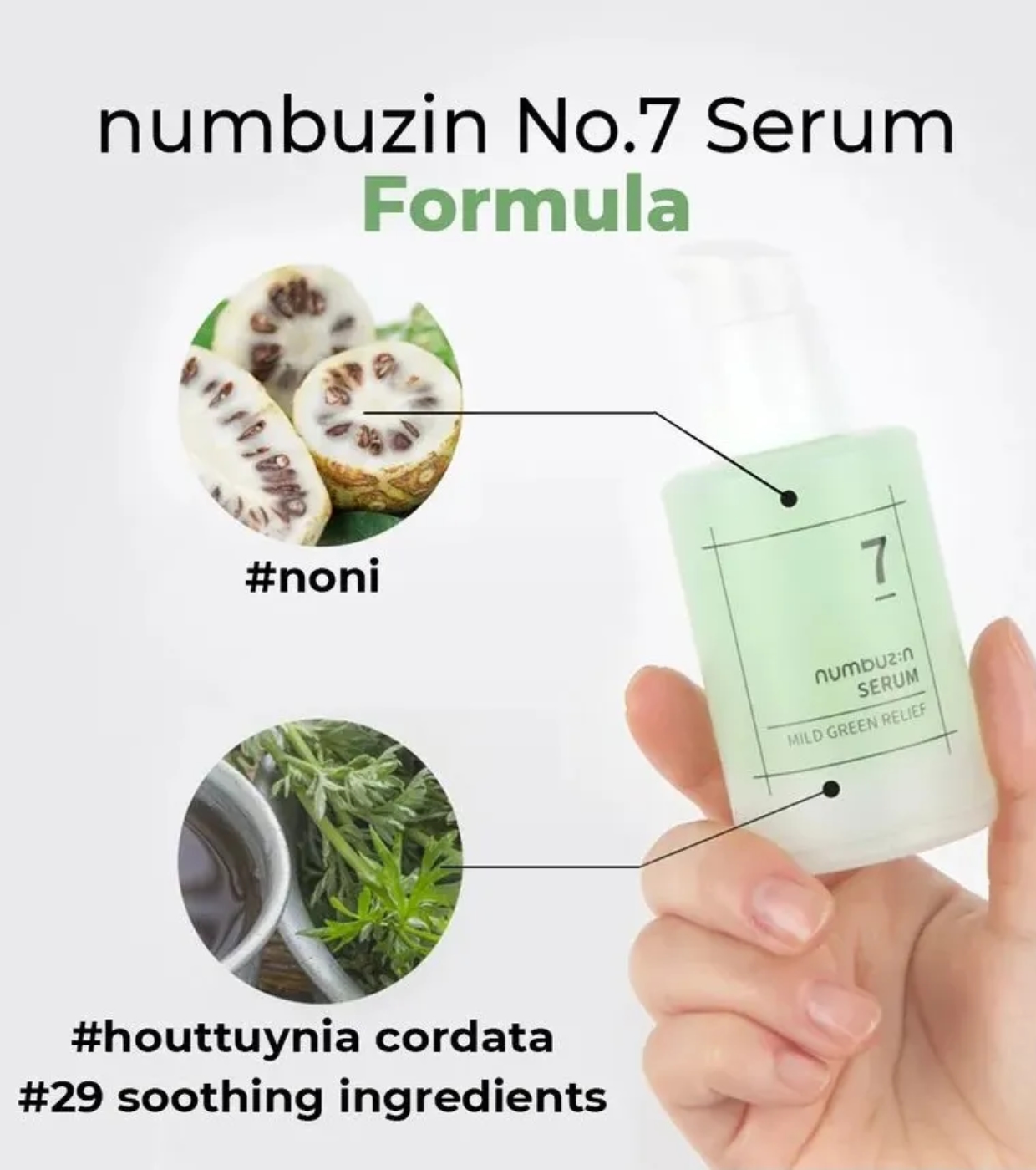 Numbuzin - Soro Calmante No. 7 Mild Green Soothing