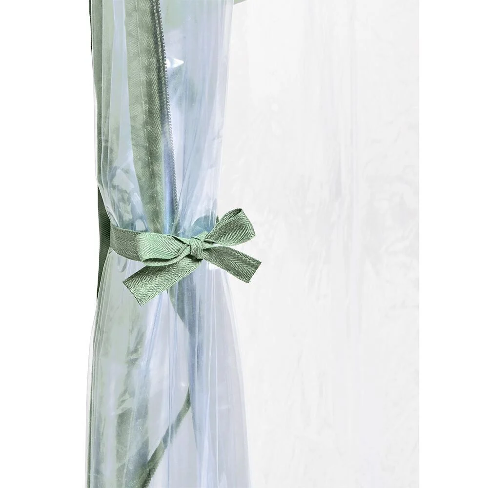 Serre murale PVC transparent et métal  100x200xH215cm