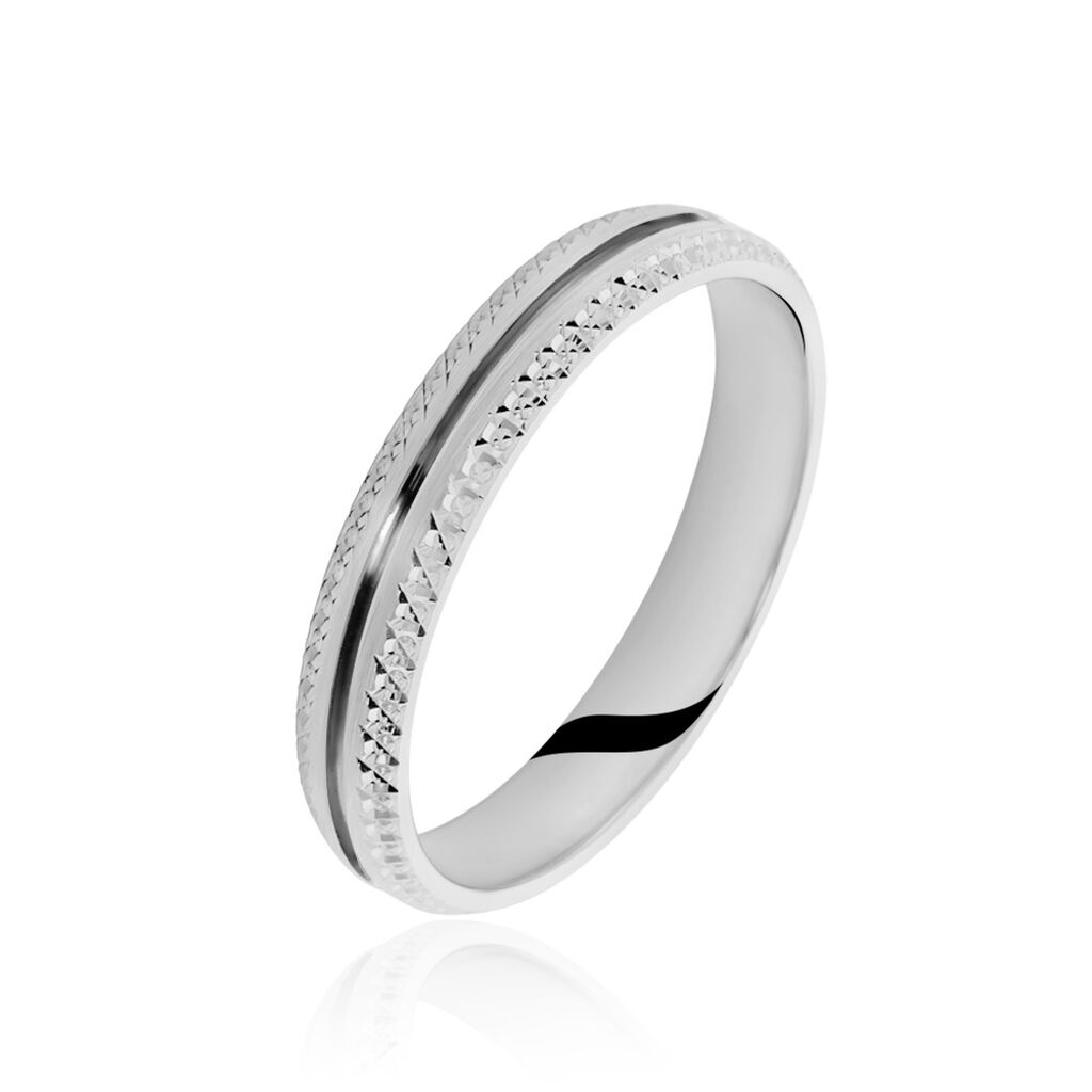 Alliance Hesperie Ruban Plat Or Blanc