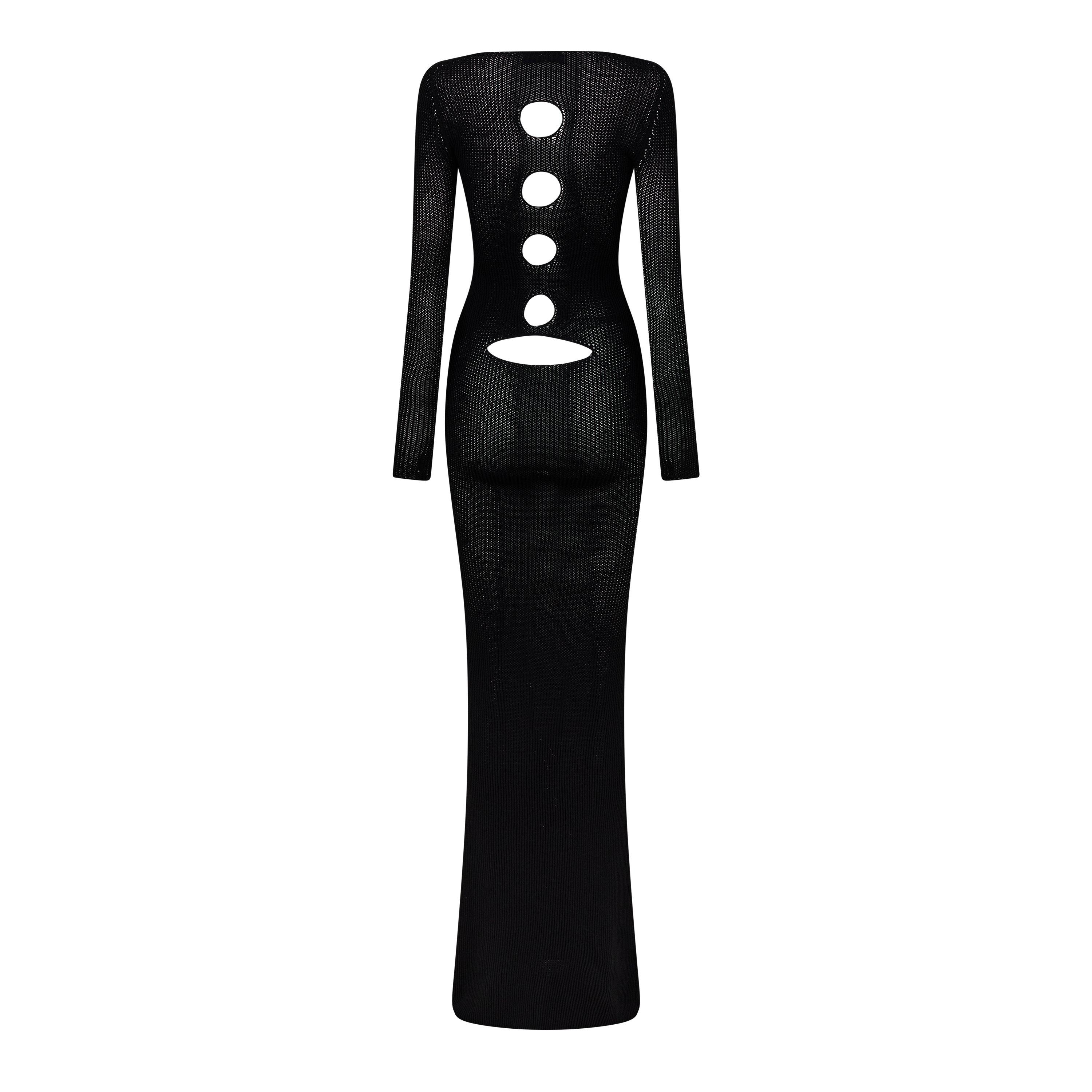 Off White Cut Out Maxi Dress