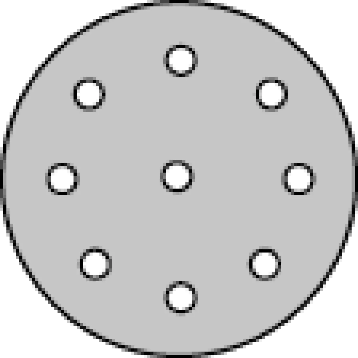 Klingspor Schuurpapier Rond 125 Klitteband 5 St 9 Gaten P120