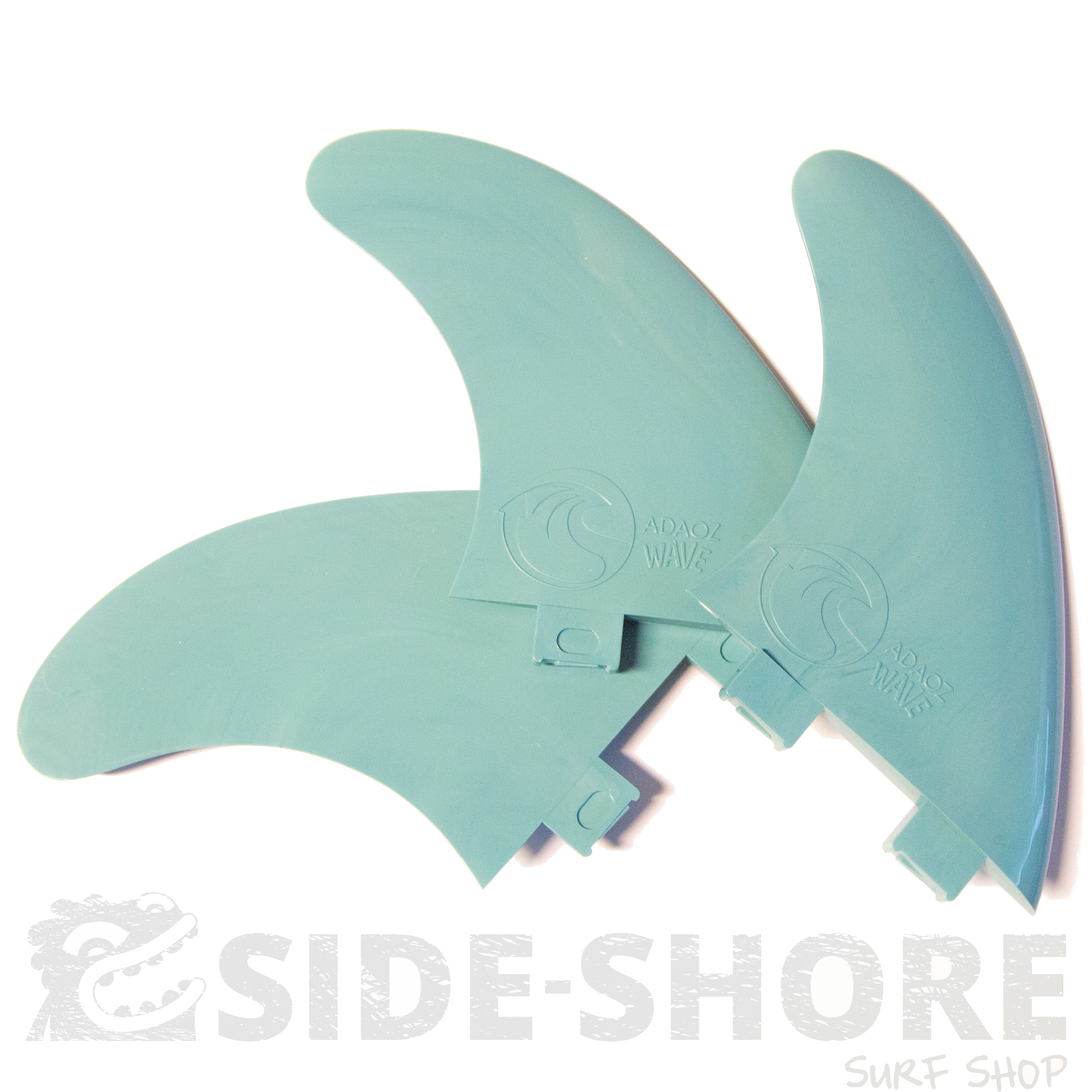 Adaoz Wave Dérives Surf - Plastique Recyclé - Thruster - FCS Blanc